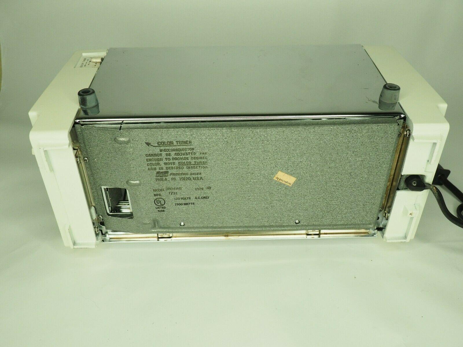 Vintage Proctor Silex Toaster Oven Broiler Model 0404BA TYPE -  Sweden